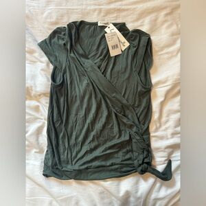 Loveapella women’s faux tie wrap top